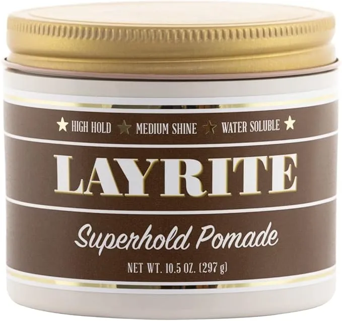 Layrite | Superhold Pomade, 10.5 Oz, 10.5 ounces