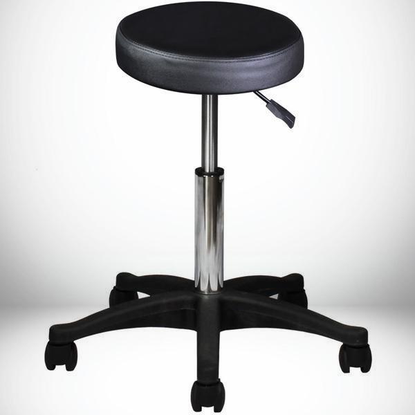 Black round seat stool