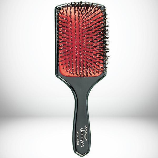Grande brosse à coussinet rectangulaire à poils de sanglier