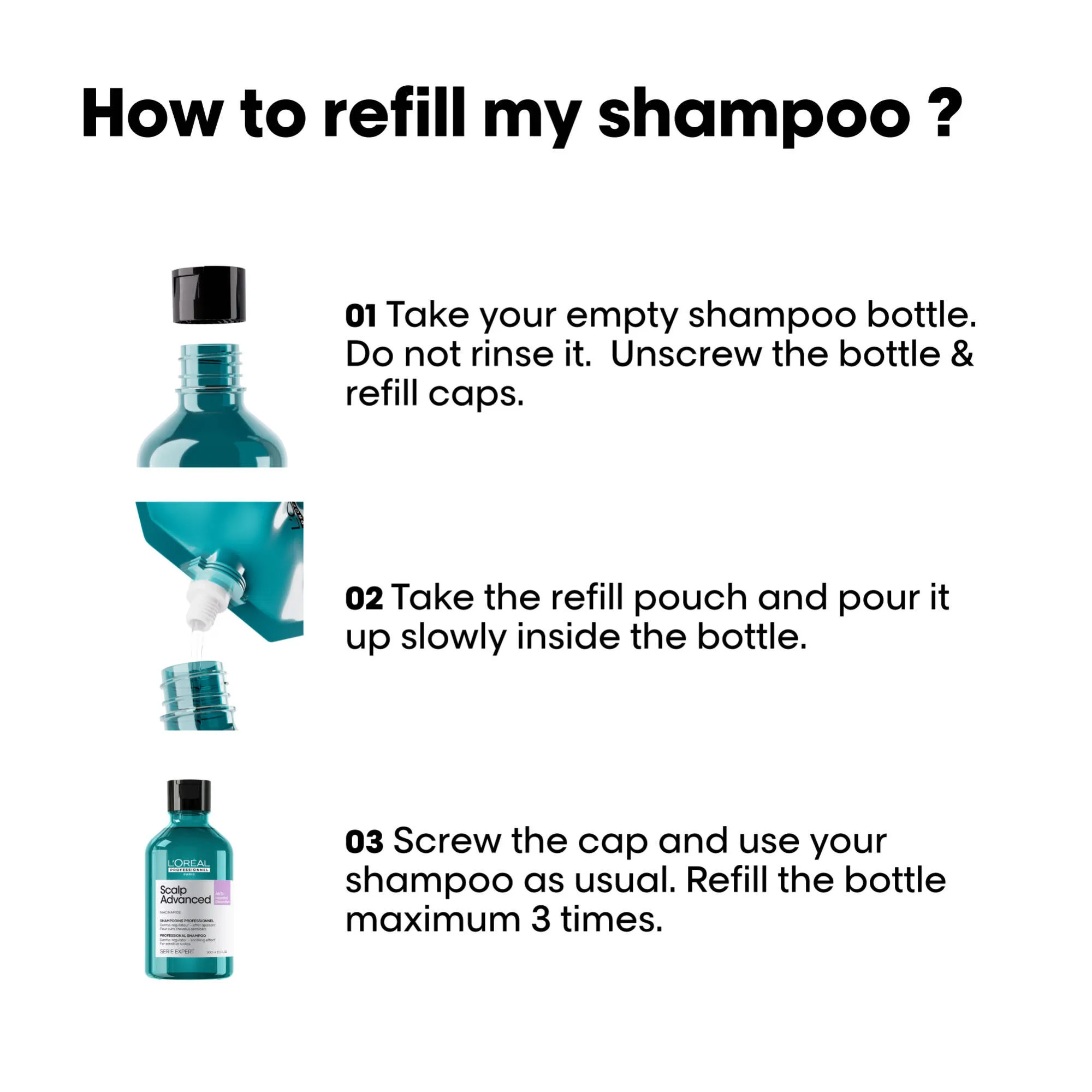 Scalp Advanced Anti-Discomfort Shampoo Refill 500mL