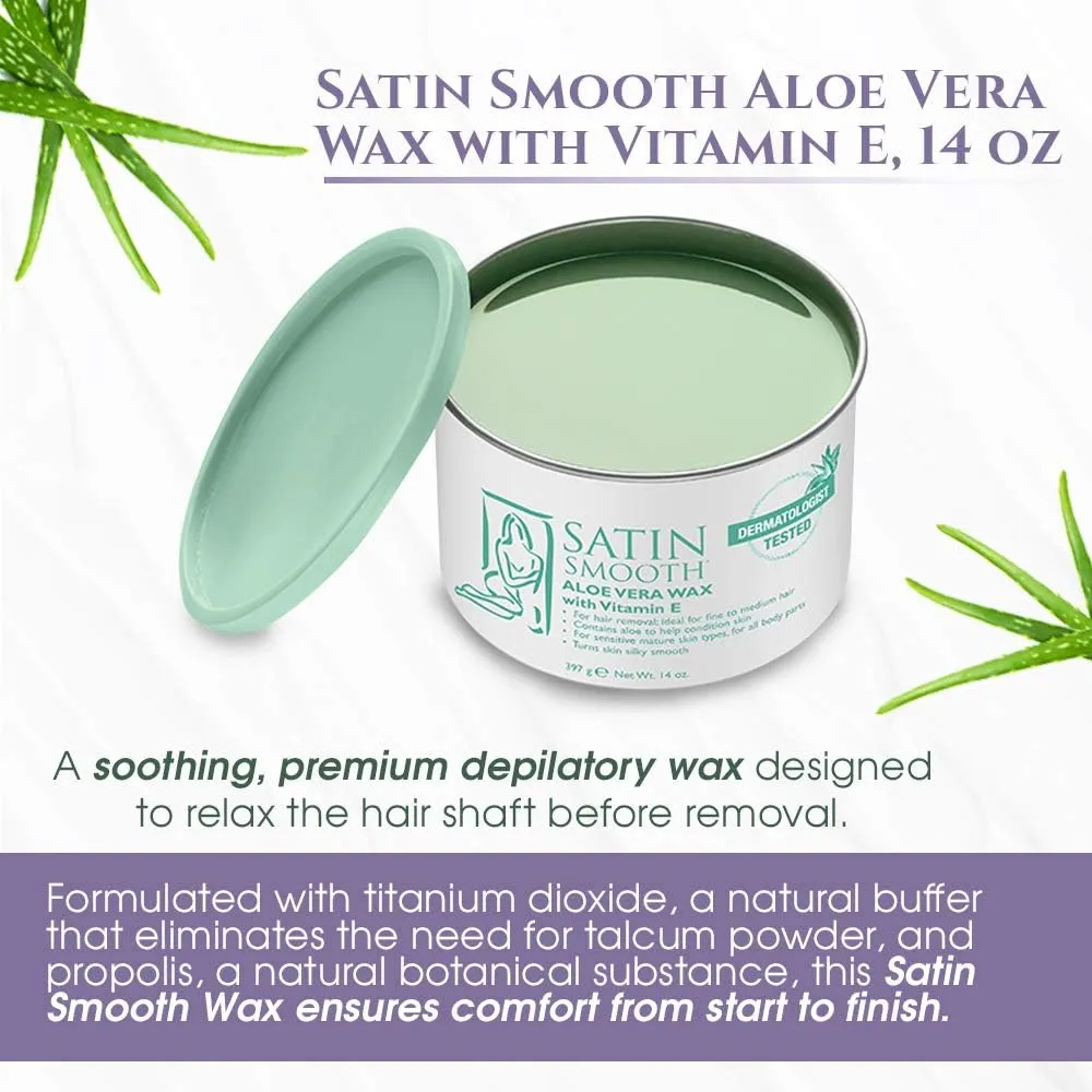 Aloe Vera Hair Removal Wax 14oz.