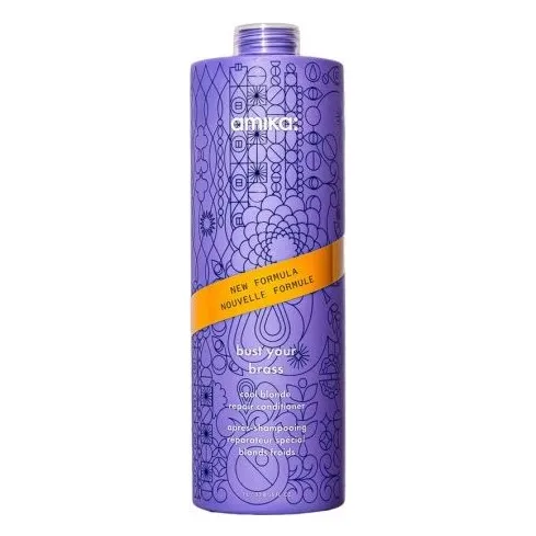 amika - Bust Your Brass - Cool Blonde Repair Conditioner - 1000ml