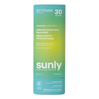 Attitude - Sunly - Mineral Sunscreen Face Stick SPF30 Untinted - 20g