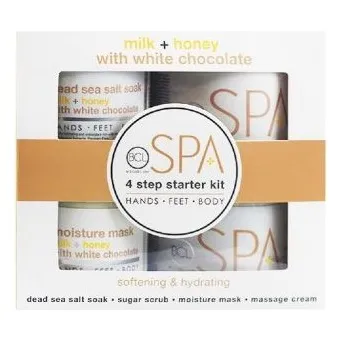 BCLspa -  Milk & Honey with White Chocolate 4 Step Spa Kit