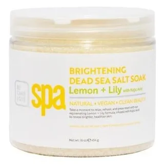 BCLspa - Lemon & Lily With Kojic Acid Dead Sea Salt Soak - 454g