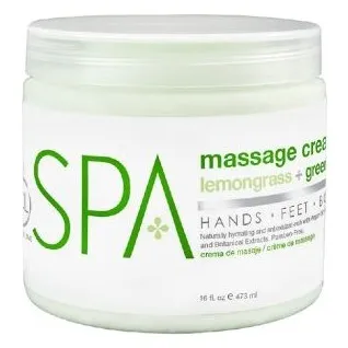 BCLspa - Lemongrass & Green Tea Massage Cream - 473ml