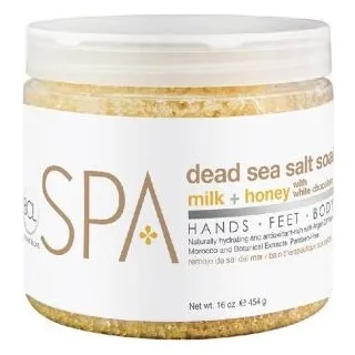 BCLspa - Milk & Honey With White Chocolate Dead Sea Salt Soak - 454g