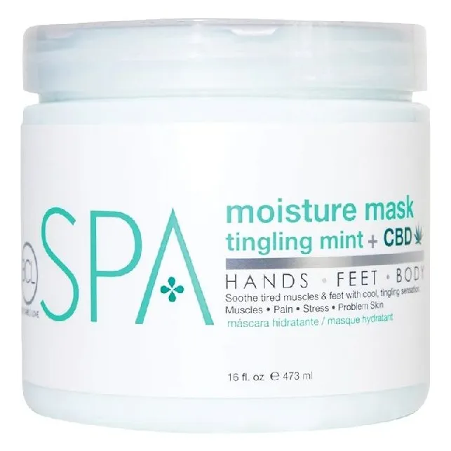 BCLspa - Tingling Mint & CBD Moisture Mask - 473ml