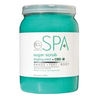 BCLspa - Tingling Mint & CBD Sugar Scrub - 1814g