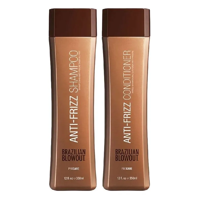 Brazilian Blowout - Anti-Frizz Shampoo & Conditioner - 350ml Duo