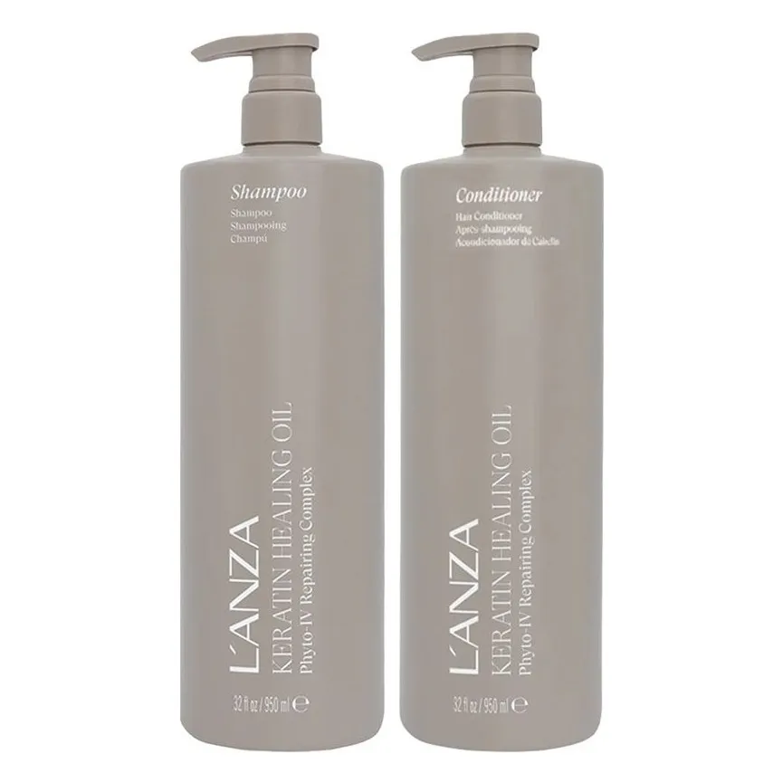 LANZA Keratin Healing Oil - Shampoo & Conditioner Duo - 950ml