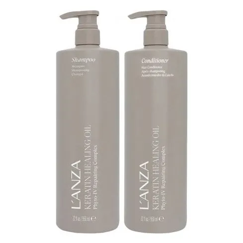 LANZA Keratin Healing Oil - Shampoo & Conditioner Duo - 950ml