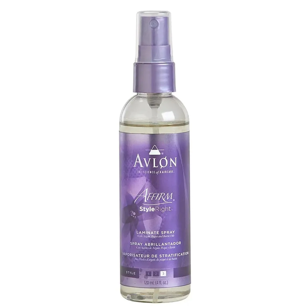 Affirm StyleRight Laminate Spray 4oz. (120 mL) – To add shine and protect from thermal damage